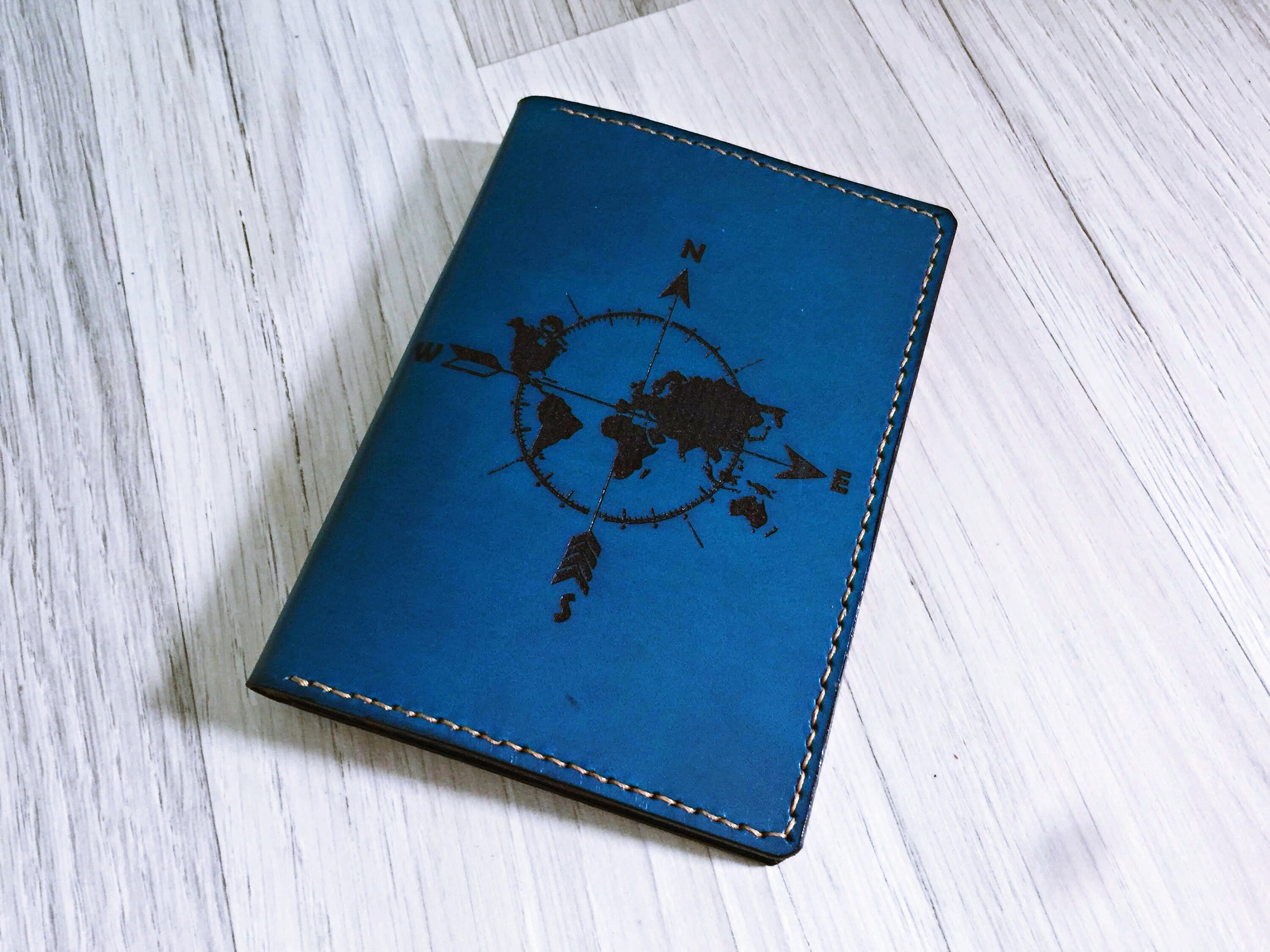 Vintage Compass passport holderpassport wallethandmade Etsy