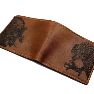 Cartera de cuero premium de Depredador versus Alien, idea de regalo de billetera navideña hecha a mano, regalo de aniversario para hombres, regalo único, idea de regalo de película Alien