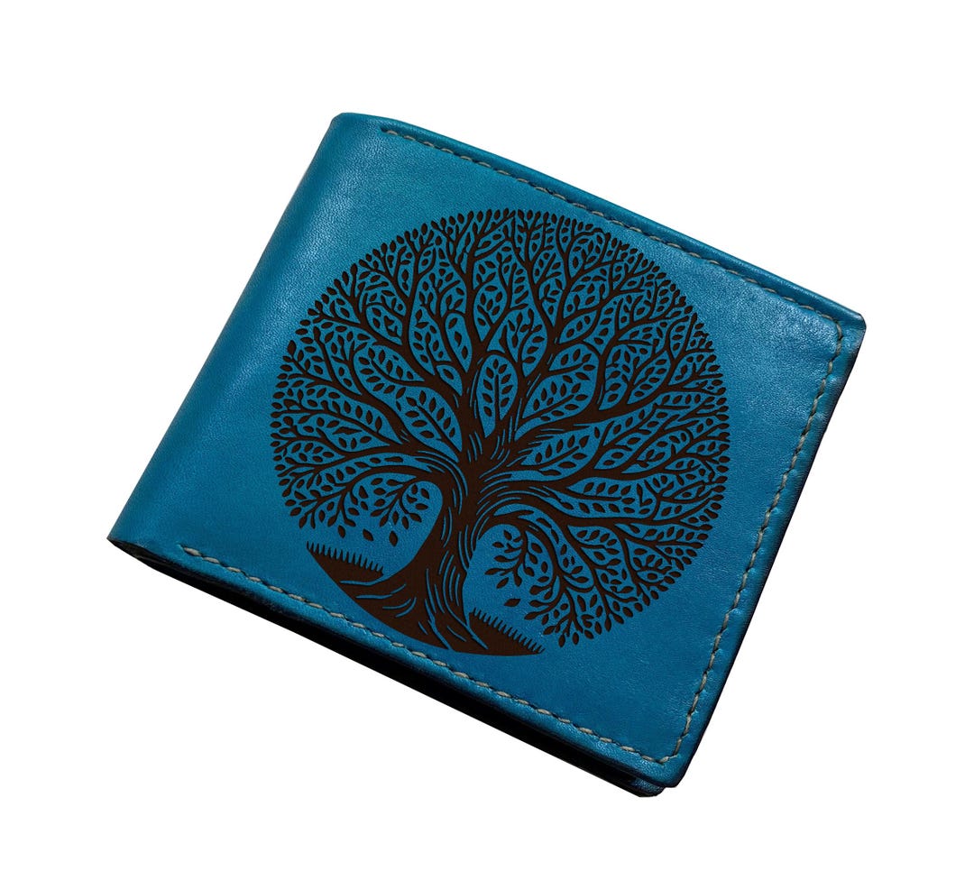 Wallet Tree Handmade Leather Tree of Life Wallet: Personalized Forest Gift - Etsy