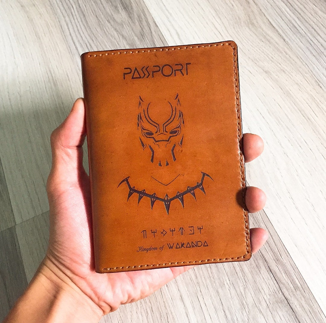 Black Panther Passport Case, Superhero Passport Wallet, Wakanda ...