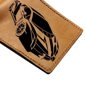Lamborghini Veneno handgemaakte leren portemonnee/auto premium portemonnee cadeau/monteur portemonnee/aangepast echt leer cadeau/kerst portemonnee cadeau