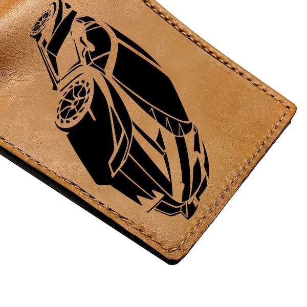 Lamborghini Veneno handmade leather wallet/Automobile gift/Mechanic wallet/Personalized genuine leather gift/Christmas dream car gift idea