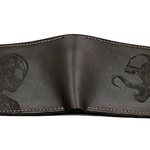 Cartera de cuero premium de Spiderman versus Venom, cartera hecha a mano de Supervillano para él, idea de regalo de cartera de cuero de Navidad, cartera de hombre de Los Vengadores