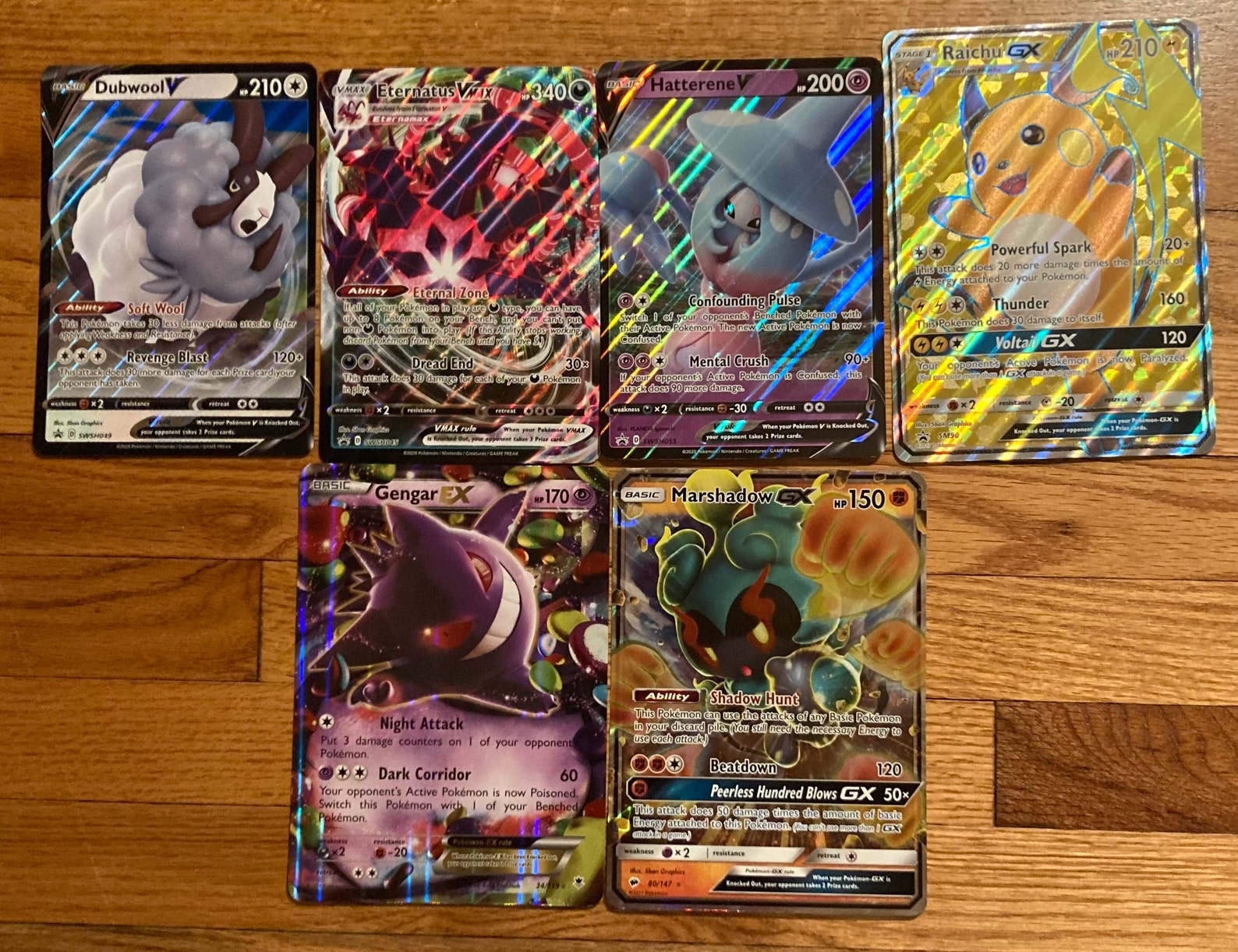 Pokemon Jumbo Card Oversized Full Art Raichu GX Meowth GX Etsy Canada