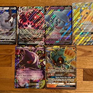 Pokemon Jumbo Card - Oversized Full Art Raichu GX, Meowth GX, Eternatus VMax & More Brand New