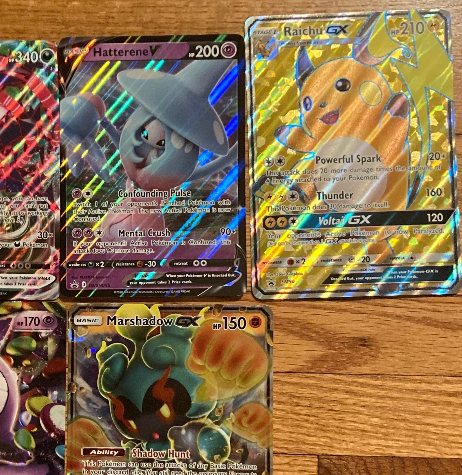 Pokemon Jumbo Card Oversized Full Art Raichu GX Meowth GX Etsy Canada