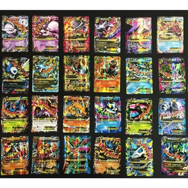 POKEMON Card Lot Up To 100 Authentic Cards - Common Uncommon + 1 GUARANTEED Ultra Rare Mega Ex/Gx Shinny Holographic VMax Trainer