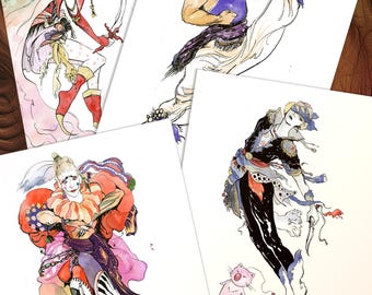 ファイナルファンタジーVIプリント[8x11] || キャラクターを選ぼう！