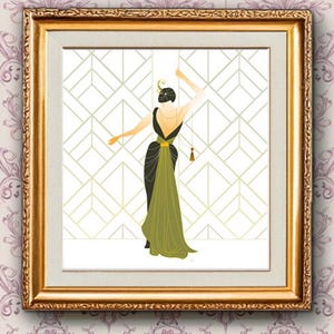 Lady Mary Downton Abbey Deco Movie Poster