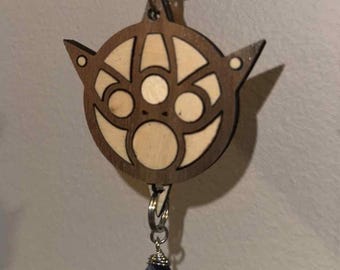 Yuna's Staff Keychain Final Fantasy X [Laser Cut Wood]