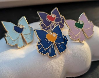 Sailor Senshi Bow Pins [1 or Set of 4 or 8]