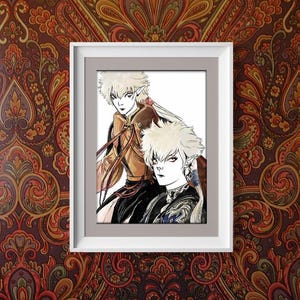 Alphinaud and Alisaie Leveilleur  8x11 Print [Final Fantasy 14]