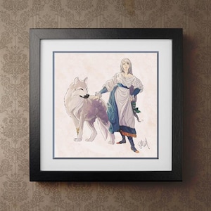 Jill Warrick and Torgal 12x12 Print