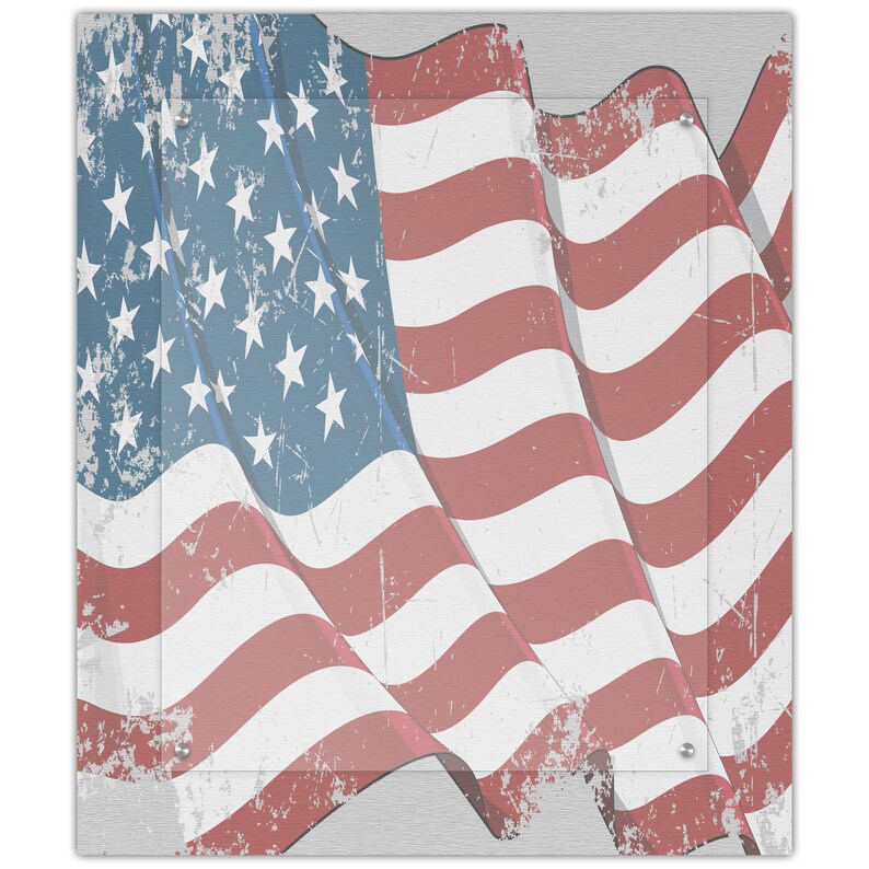 USA Flag Framed Wall Art American Hero Picture Frame 11x14 Etsy