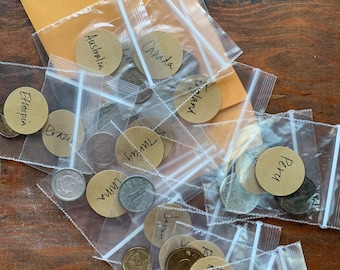Tooth Fairy Money - 20 Vintage Coins from Around the World - A Magical and Educational Gift