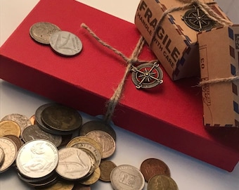 Vintage Foreign Coin Set: Stocking Stuffer for Men
