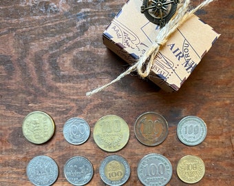 100th Birthday Coin Set: Vintage World Coins Centennial Gift