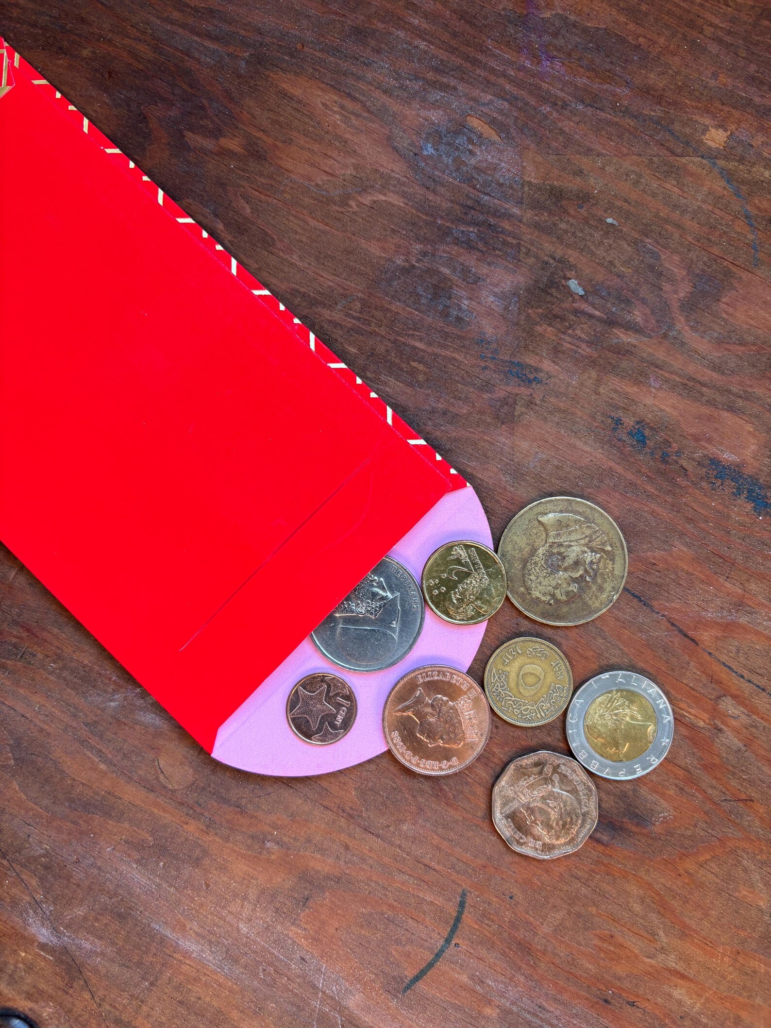 Lunar New Year Coin Set in Traditional Red Envelope - A Unique Twist on a Beloved Tradition