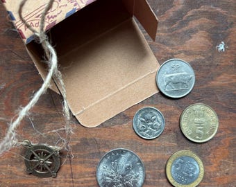 5th Birthday Coin Set: Vintage World Coins Gift for 5 Year Old