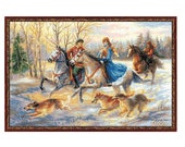 Russian Hunting - Cross Stitch Kit by Riolis 1639
