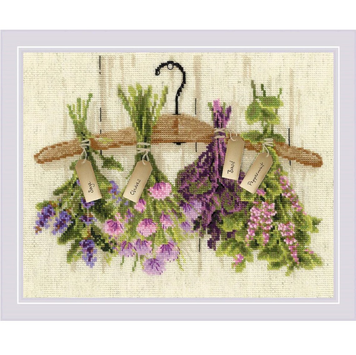 Herbs Cross Stitch Kit by Riolis 1717 Etsy