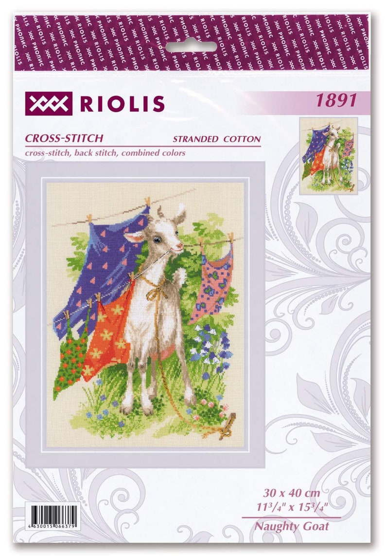 Cross Stitch Kit by Riolis 1891 Naughty Goat