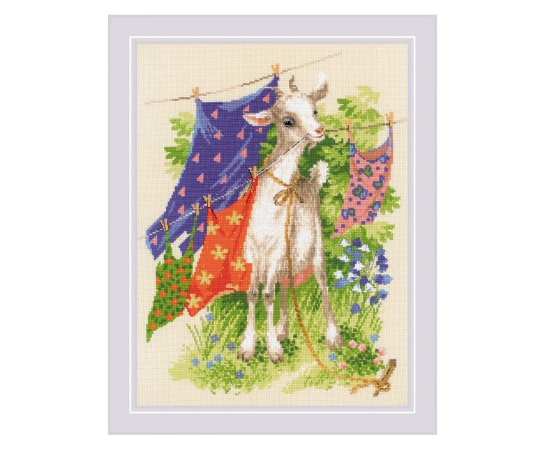 Cross Stitch Kit by Riolis 1891 Naughty Goat