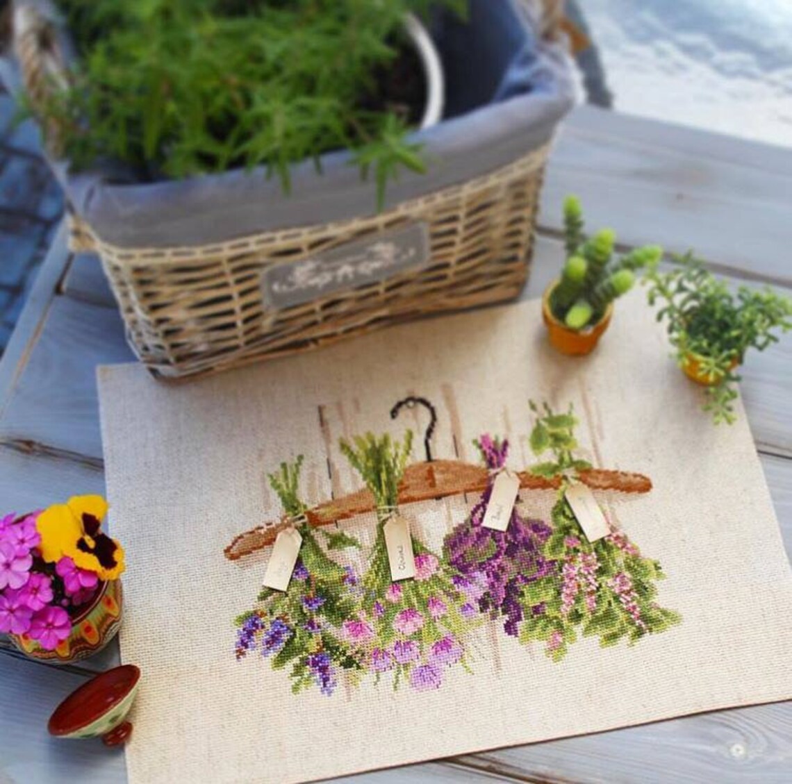 Herbs Cross Stitch Kit by Riolis 1717 Etsy