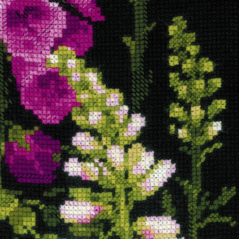 Riolis Flowers Cross Stitch Kit 1629 Foxgloves Etsy