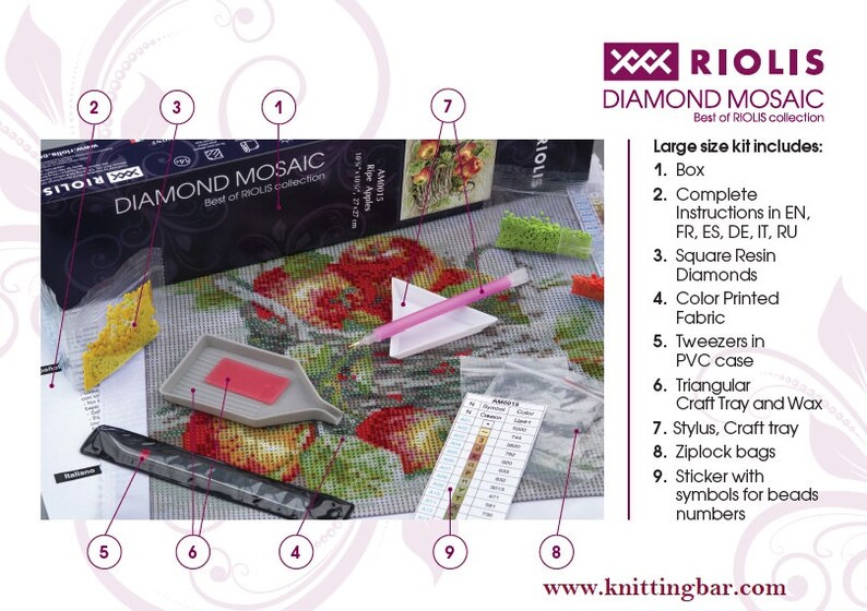 Diamond painting kit Serbian Landscape AM0013 by RIOLIS