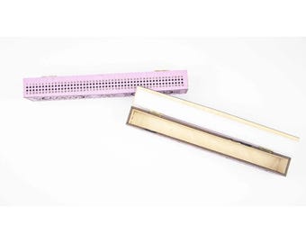 Wooden Needle Organizer with 100 Holes, Lavender Design, Embroidery, Sewing and Beading Storage, Embroidery Craft