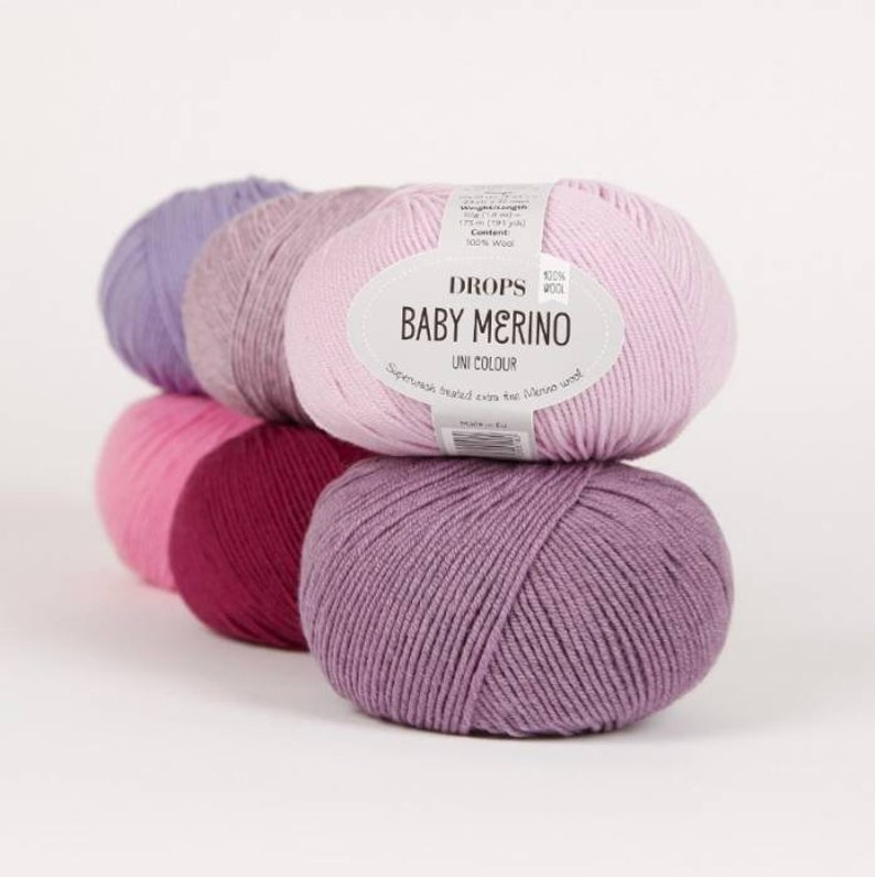 super soft extra fine merino wool Drops Baby Merino knitting yarn from Garnstudio