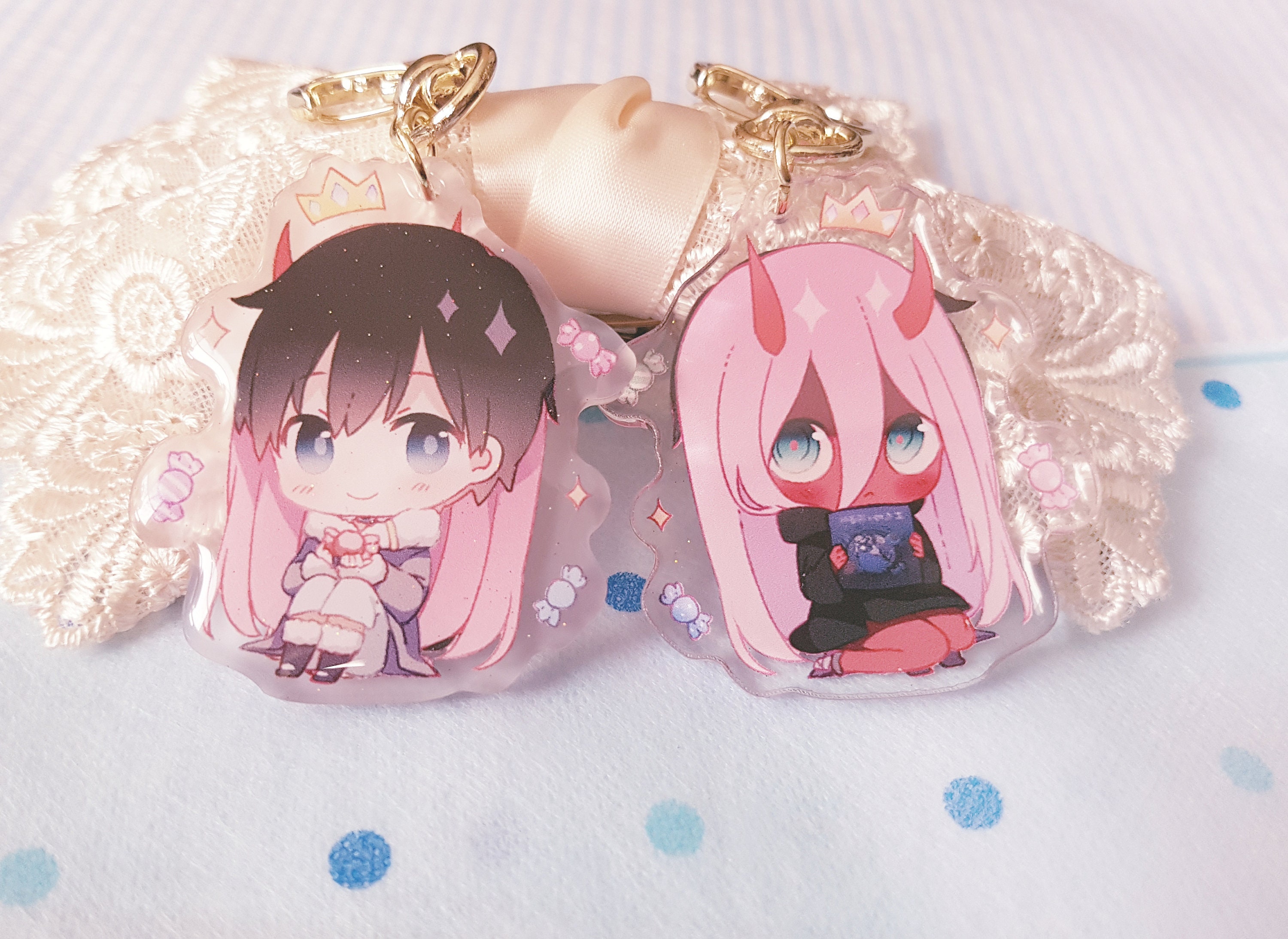 Darling in the Franxx Keychain - Etsy