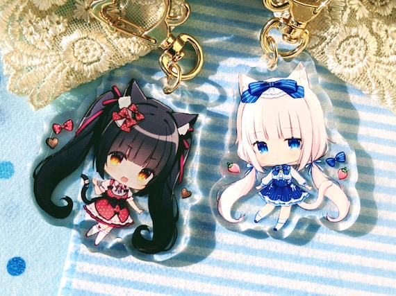 ショコラバニラ ネコぱら 両面キーホルダー - Etsy 日本