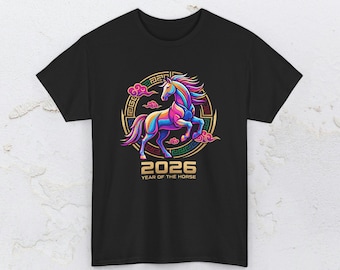 2026 Year of the Horse Tee | Chinese Lunar Astrology Horse Graphic
