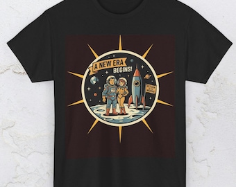 Return to Moon T Shirt | Retro Design Moon Journey