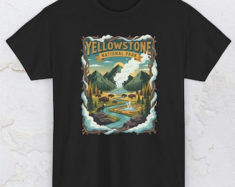Yellowstone Unisex T-shirt, National Park Graphic Tee, YNational Park Graphic Tee, Y