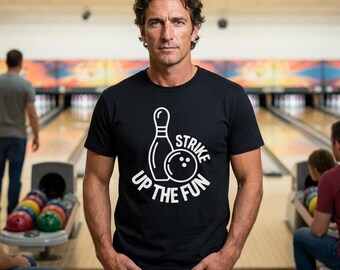 Bowling Minimalist Tee Shirt, Bowling Gift for Bowler