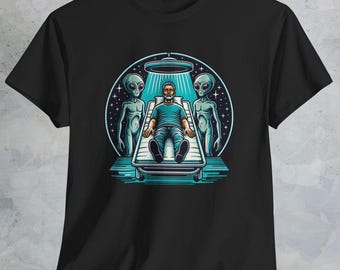 Alien Abduction T-Shirt: UFO Graphic Tee, Sci-Fi Clothing