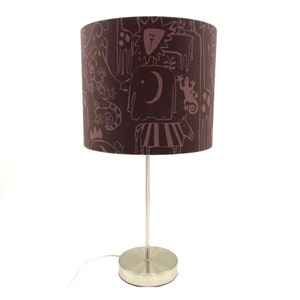 Jungle animals lampshade