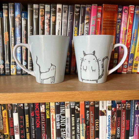 A pair of cats Latte mugs