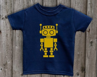 Robot tops unisex robot  t shirts Handmade tops girls robot t shirt kids clothing girls android tops Great gifts for kids Made in uk