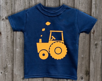 Handmade Tractor Kids T-Shirt, Farm Clothing