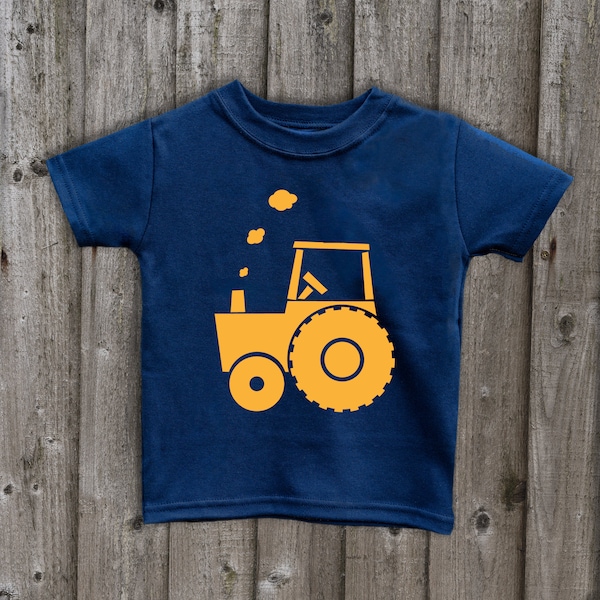 Tractor tops  farming Kids t shirts Handmade tops farm machines boys clothing girls tractor tops Great gifts for kids Made in uk kids tee