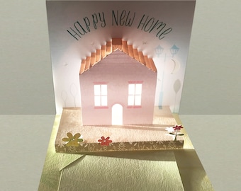 Pop-up gloed 'Nieuw huis'-kaart!