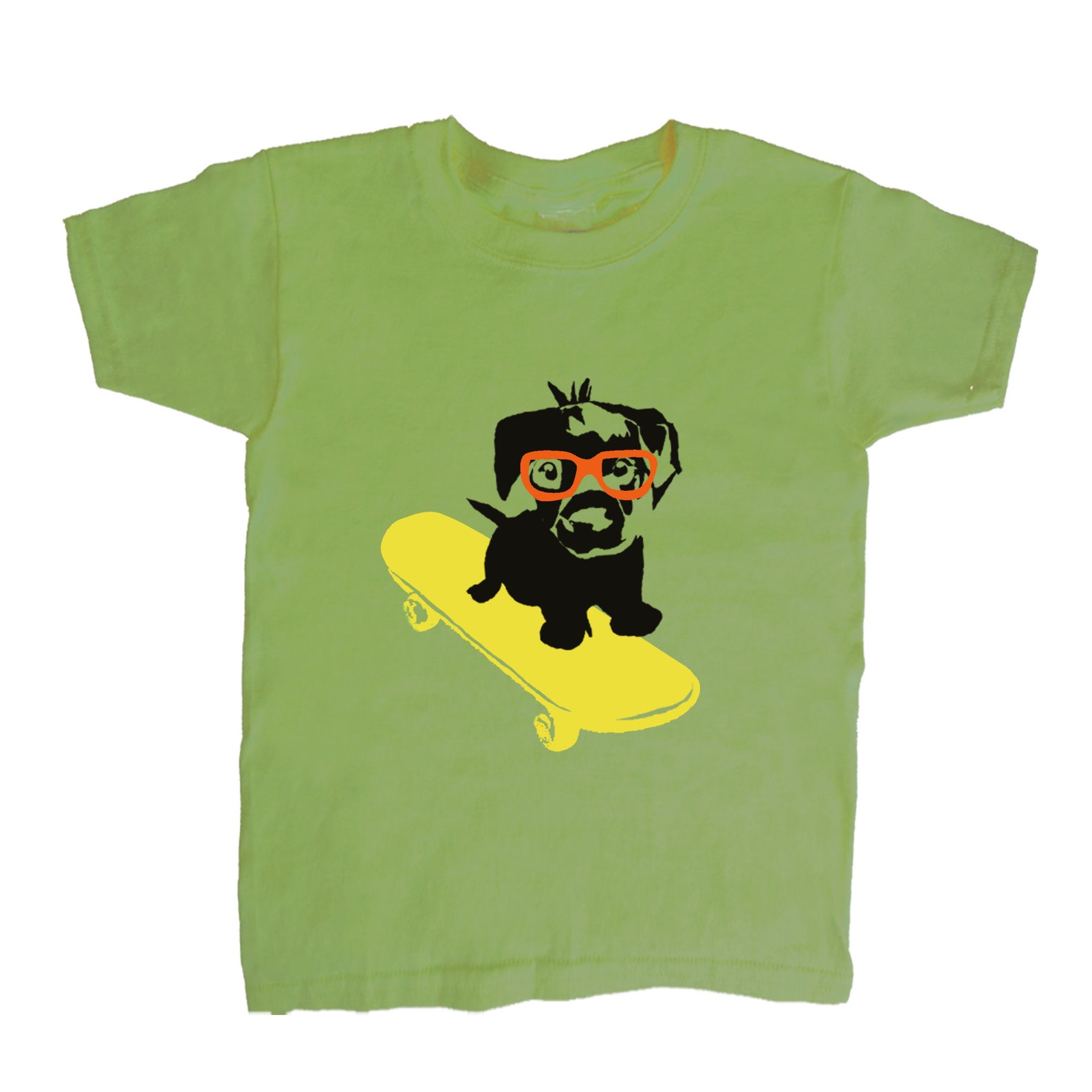 Luigi Tee Dog on Skate Board main image 0