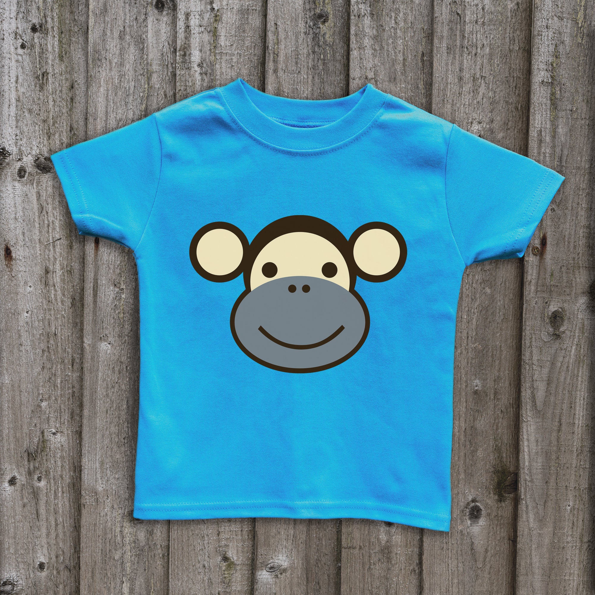 Monkey print t shirt cheap