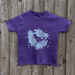 HIPPOS t shirt animal top kids animal clothing hippo t shirt soft cotton tops  t shirt for kids great kids  animal clothing hippopotamus