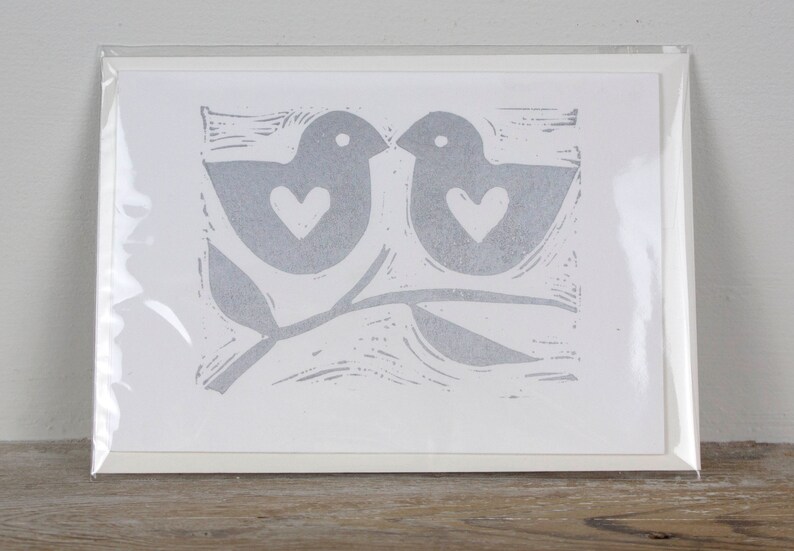Hand printed card for Weddings, Anniversaries and Special Occasions image 4
