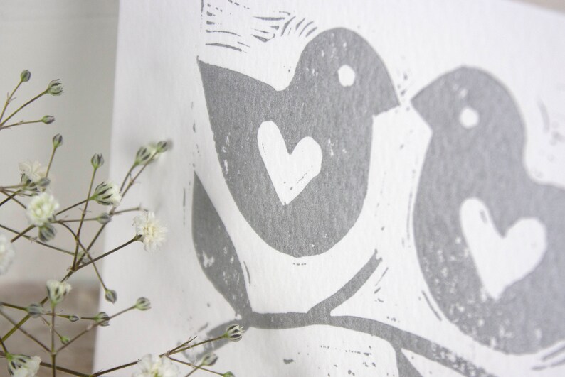 Hand printed card for Weddings, Anniversaries and Special Occasions image 2